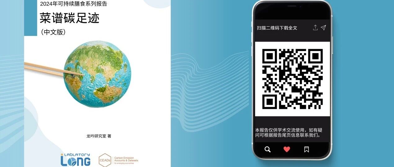 联合报告发布｜2024年可持续膳食系列报告：全球菜谱碳足迹